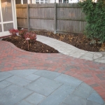 Lakefield Brick Paver Patio with Fieldstone Walkway